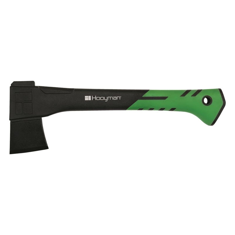 Hooyman Large Hatchet with Heavy Duty Construction, V Grind Blade, Ergonomic No-Slip H-Grip Handle, Reinforced Fiberglass Core, and Sheath for Gardening, Hunting, Wood Chopping, Splitting, and Outdoor - Image 2